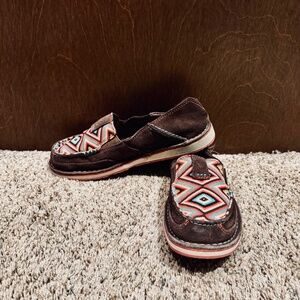 Ariat Aztec Print Leather Loafers